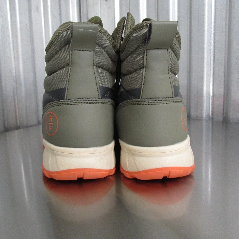 Reserved Footwear New York Mens 10 RF1066 Olive Orange Hiking Boots